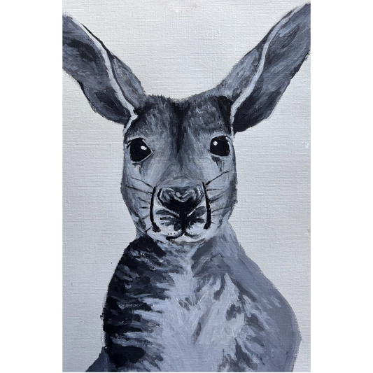 Greyscale Kangaroo