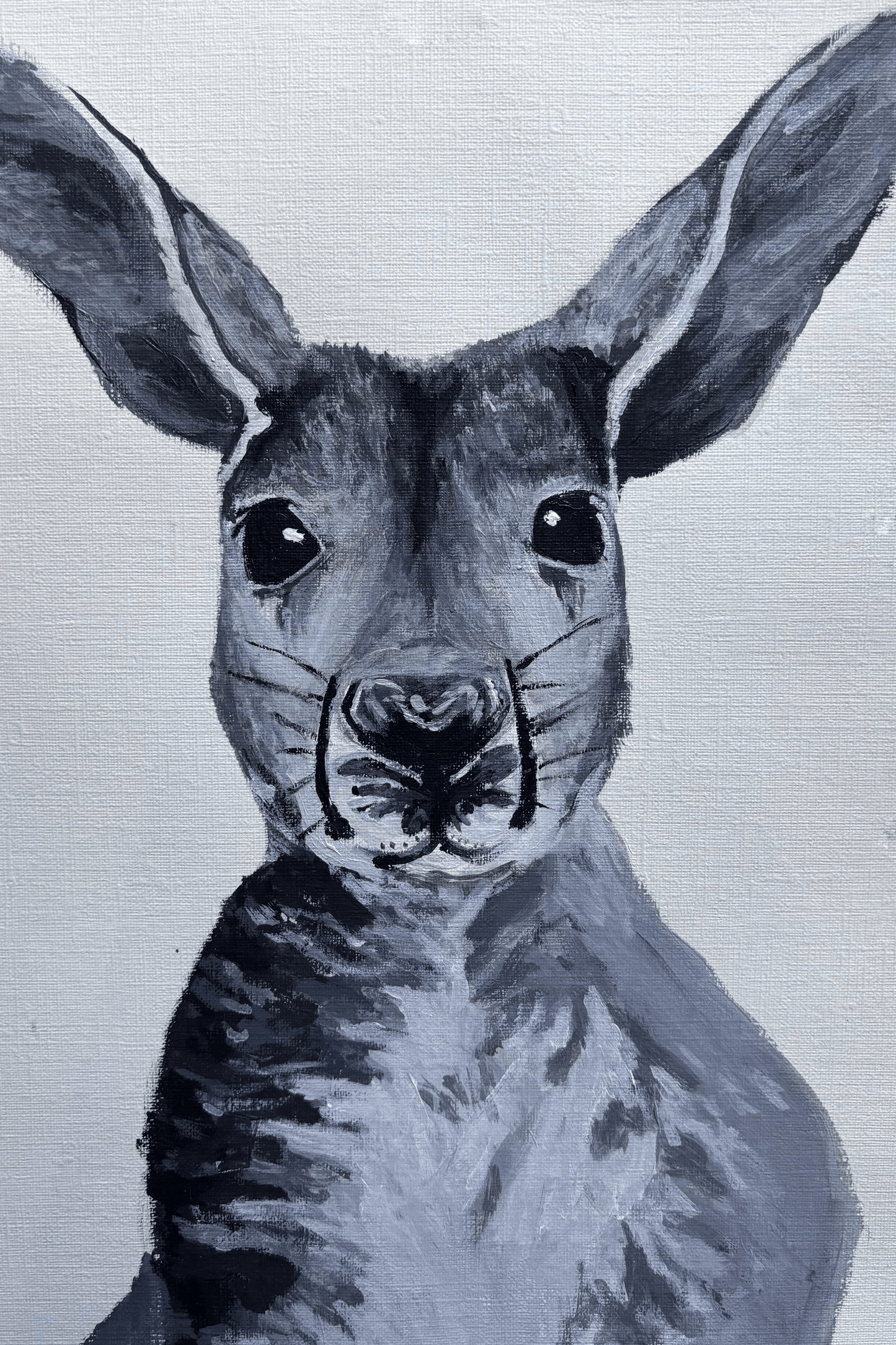Greyscale Kangaroo