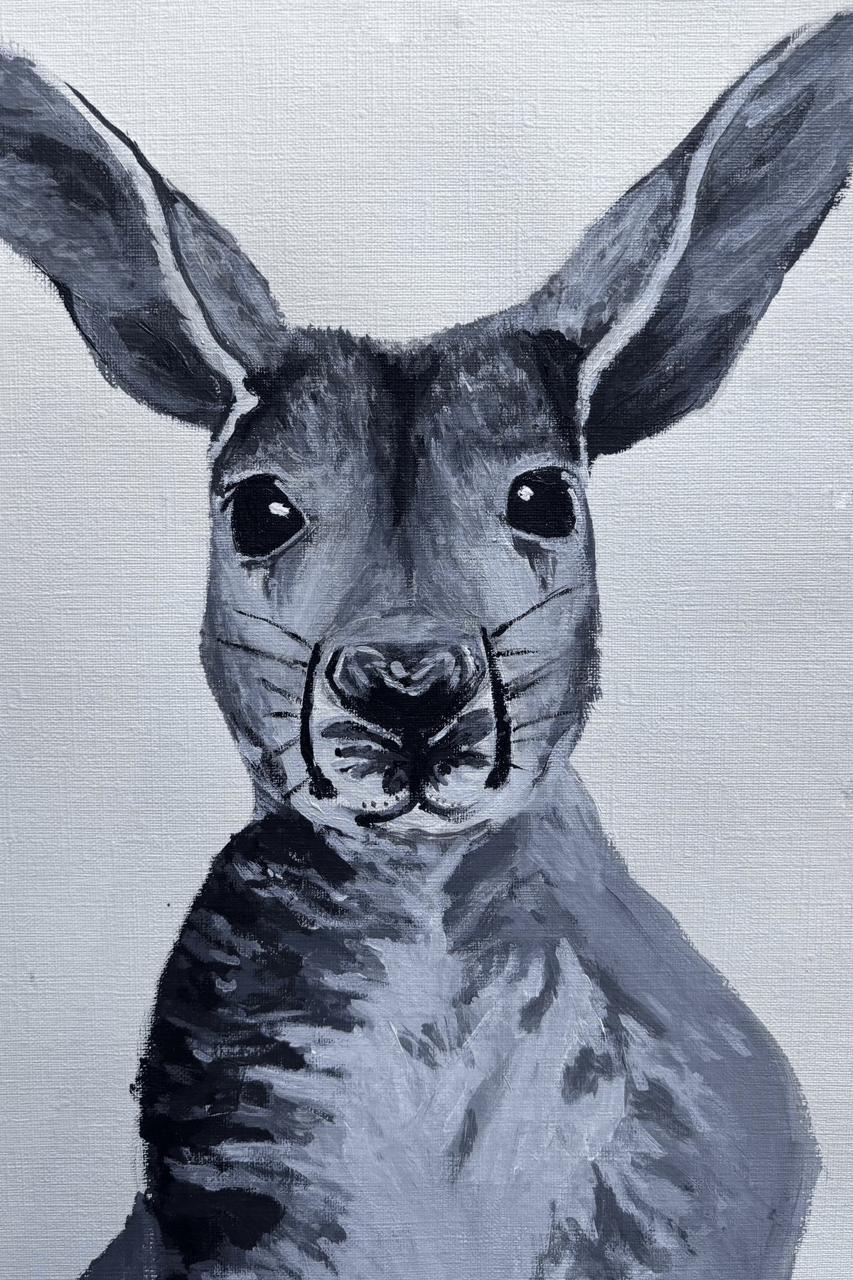 Greyscale Kangaroo